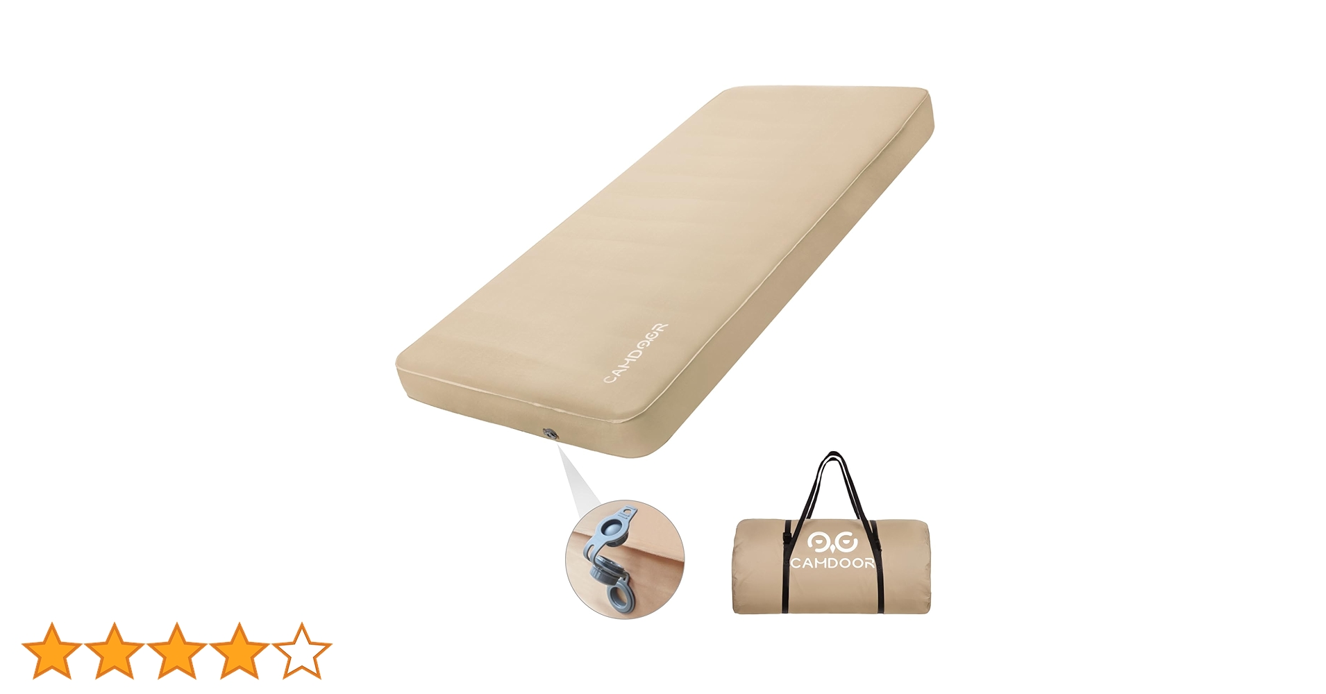 Amazon.co.jp: CAMDOOR キャンプ マット エアーマット 厚手 10cm 【30